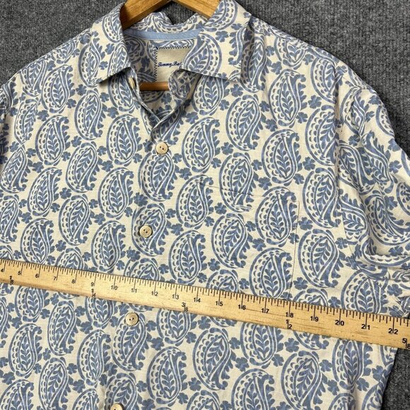 Tommy Bahama Floral Hawaiian Shirt Button Down 100% SILK Size M - Picture 4 of 6
